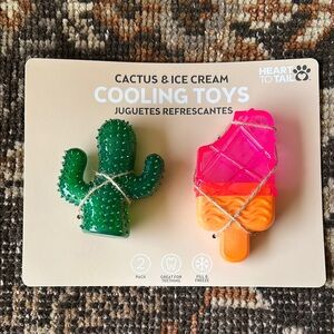 Heart to Tail Cooling Toys for Pets - cactus & ice cream